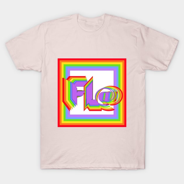 Fl@ rainbow 🌈 logo T-Shirt by SuperDudes Superstore